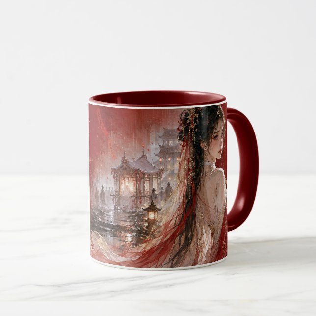 Elegant Bridalcore Fantasy Mug (Front Right)