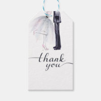Elegant Bride and Groom Dance "Thank You" card
