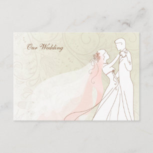 Elegant Bride and Groom Wedding RSVP Cards
