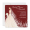 Elegant Bride Bridal Shower Invitation Wine White