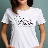 Elegant Bride Future Mrs White Womens
