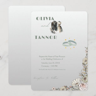 Elegant Bride & Groom Wedding Invitation – Modern