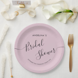 Elegant Bride Shower Paper Plates