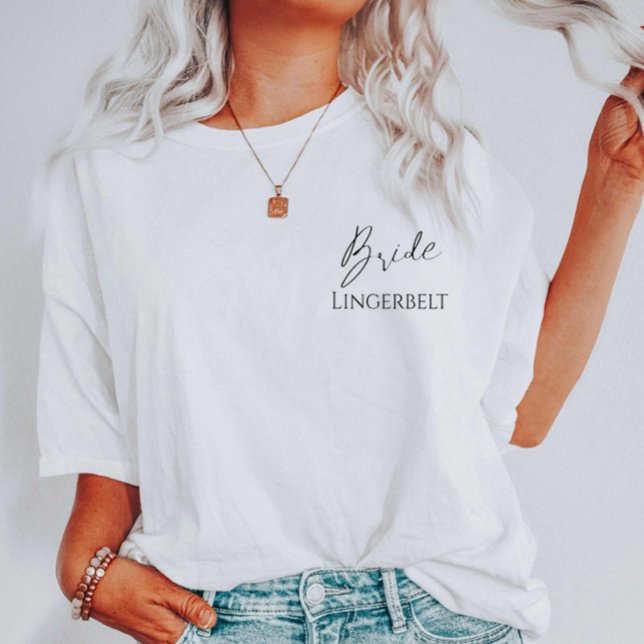 Elegant Bride To Be Or Bachelorette Party Cute T-Shirt (Creator Uploaded)