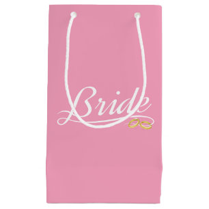 Elegant Bride Wedding Calligraphy   Gift Bag