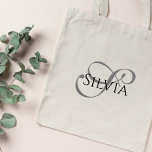 Elegant Bridesmaid Gift Monogram Tote Bag<br><div class="desc">Elegant bridesmaid gift.
Monogram design.</div>