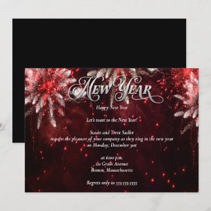 Elegant Bright New Years Eve Party Invitation