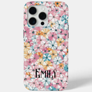 Elegant bright pastel colour spring flowers #7 iPhone 15 pro max case