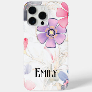 Elegant bright pastel colour spring flowers #7 iPhone 15 pro max case