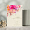 Elegant Bright Pink Watercolor Floral Wedding