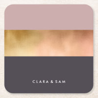 elegant bright rose gold pink grey colour block