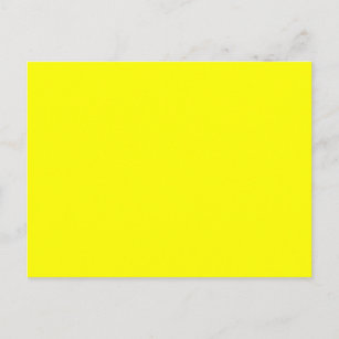 Plain Yellow Background Postcards | Zazzle