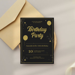 Elegant Brithday Invitation