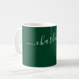 Elegant British Racing Green Colour Name  Coffee Mug