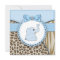 Elegant Brown and Blue Elephant Baby Shower