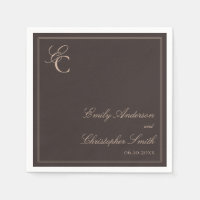 Elegant Brown Classic Wedding