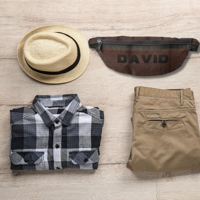 Elégant Brown Faux Cuir Personnalisé (Créateur téléchargé)