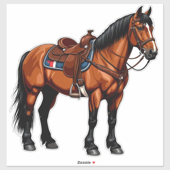 Elegant Brown Horse (Sheet)