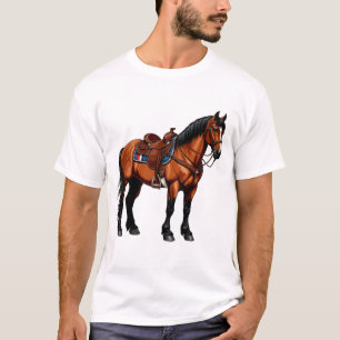 Elegant Brown Horse T-Shirt