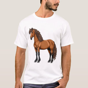 Elegant Brown Horse T-Shirt