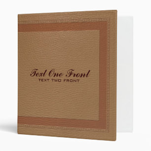 Elegant Brown Monotones Fox Leather Texture Binder