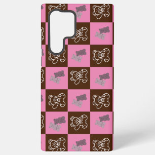 Elegant  Brown & Pink  Plaid  Samsung Galaxy Case