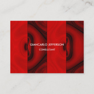 Elegant Brown Red Minimalist Professional Classy Business Card