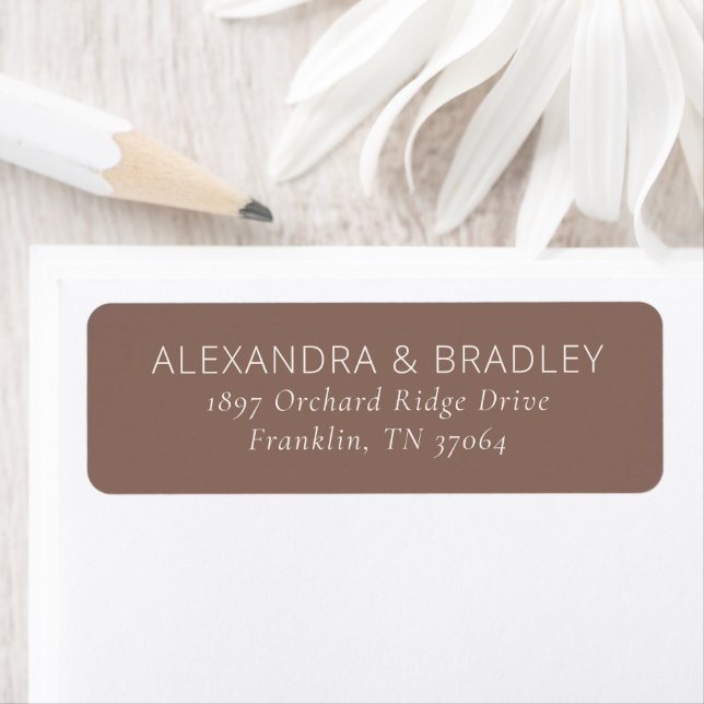 Elegant Brun Typographique (En situation)