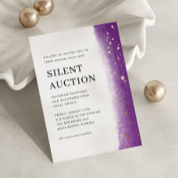 Elegant Brush Stroke Gala & Silent Auction Purple