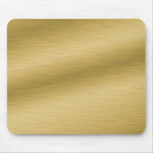 Elegant Brushed Gold Mouse Pad