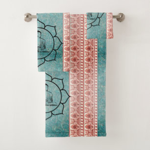 Elegant Buddha towel set