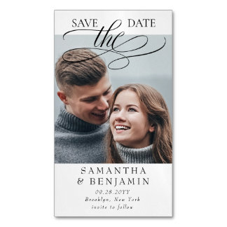 Elegant Budget 25/$10 Save the Date Magnets