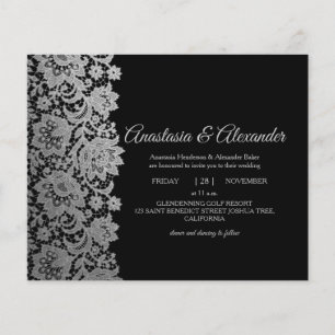 Elegant Budget Invitation to wedding ceremony. Fly Flyer
