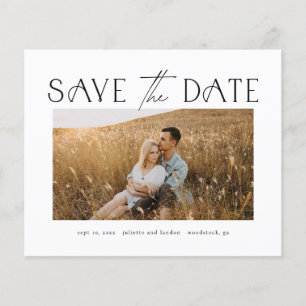 Elegant Budget Photo Wedding Save The Date