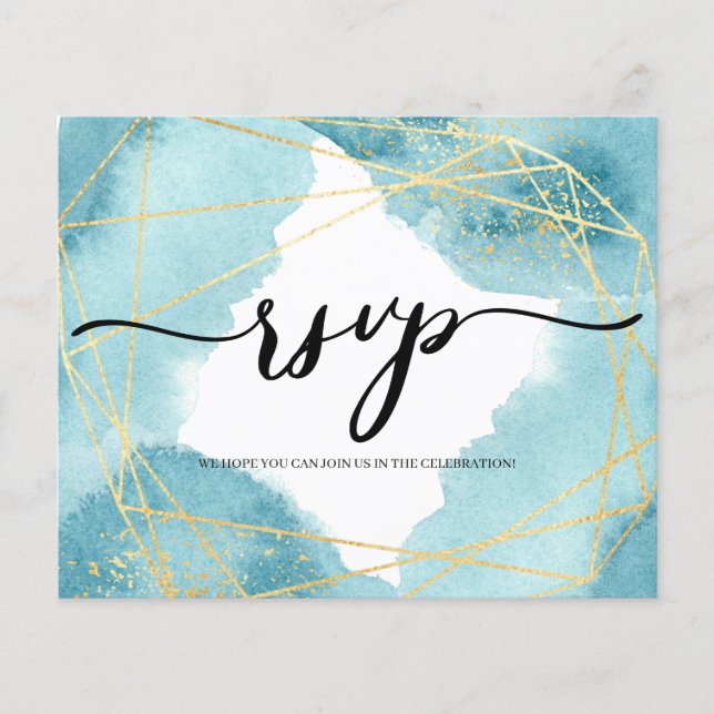 Elegant/Budget/ RSVP card. Flyer (Front)
