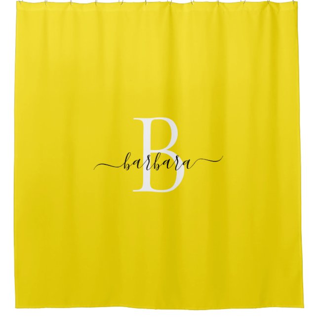 Elegant Bumblebee Monogram Script Name (Front)