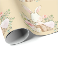 Elegant Bunny Rabbit Pink Baby Shower Boy Girl