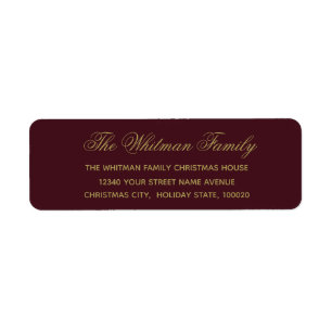 Elegant Burgundy Adresse
