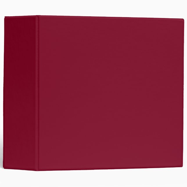 Elegant Burgundy Binder for Work or School Files (Front/Spine)