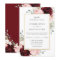 Elegant Burgundy Blush Pink Roses Floral Wedding  