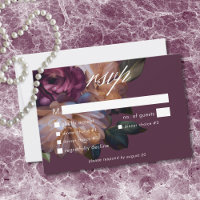 Elegant Burgundy Classic Moody Floral Wedding
