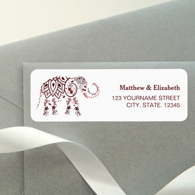 Elegant Burgundy Elephant Indian Wedding (Creator Uploaded)