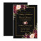 Elegant Burgundy Floral Black Gold Wedding