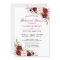 Elegant Burgundy Floral Wedding Rehearsal Dinner
