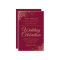 Elegant Burgundy & Gold BUDGET Wedding Invite