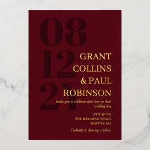 Elegant Burgundy & Gold Typography