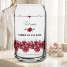 Elegant Burgundy Mother of the Bride Gift Keepsake