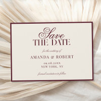 Elegant Burgundy Old Money Wedding