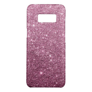Elegant burgundy pink abstract girly glitter Case-Mate samsung galaxy s8 case