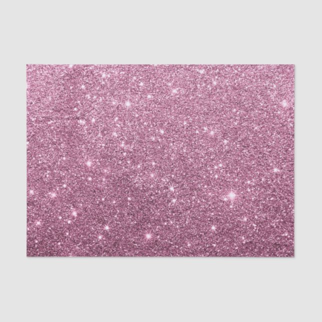 Elegant burgundy pink abstract girly glitter tissue paper (Front)